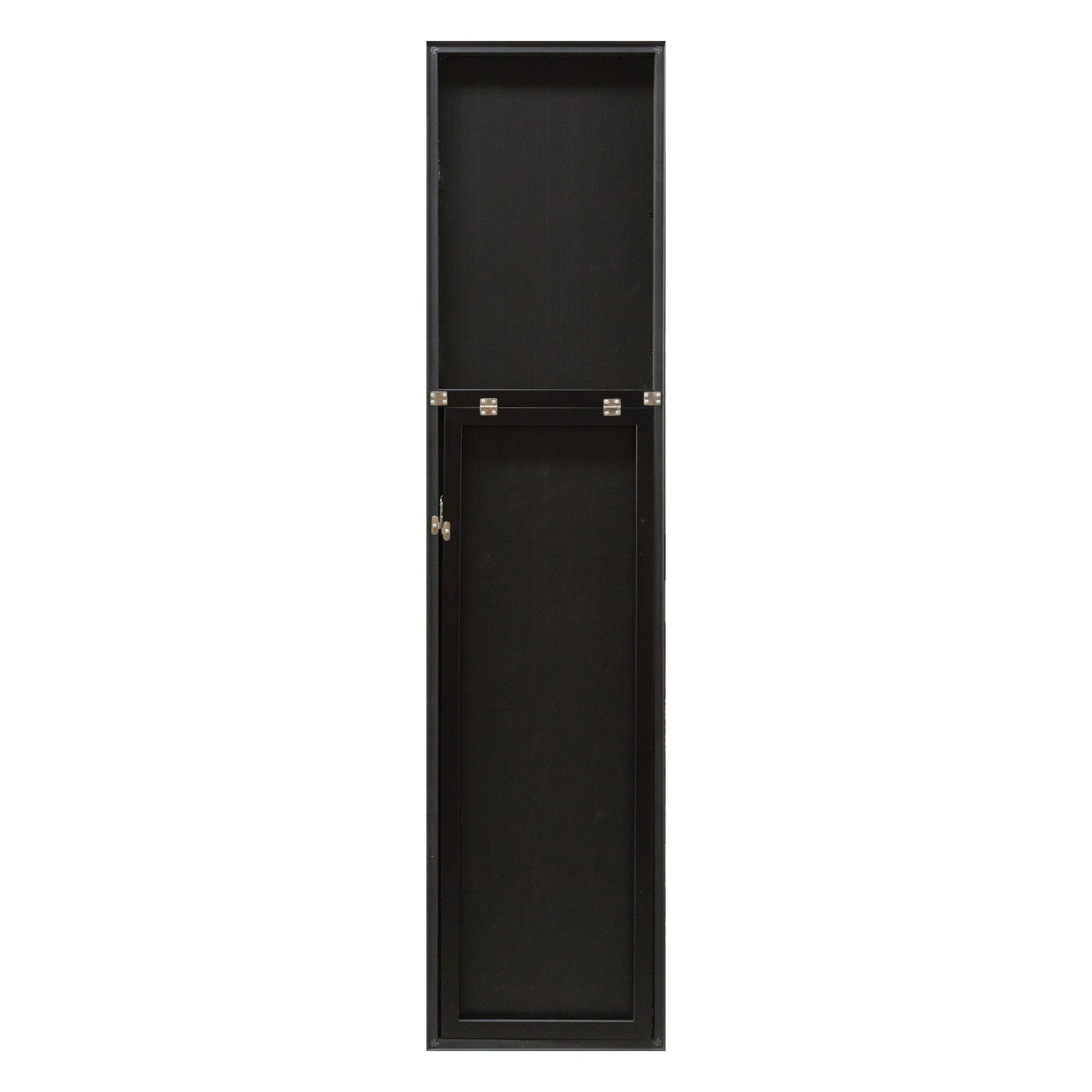 en.casa Standspiegel, Barletta Ganzkörperspiegel 150x35 cm Schwarz
