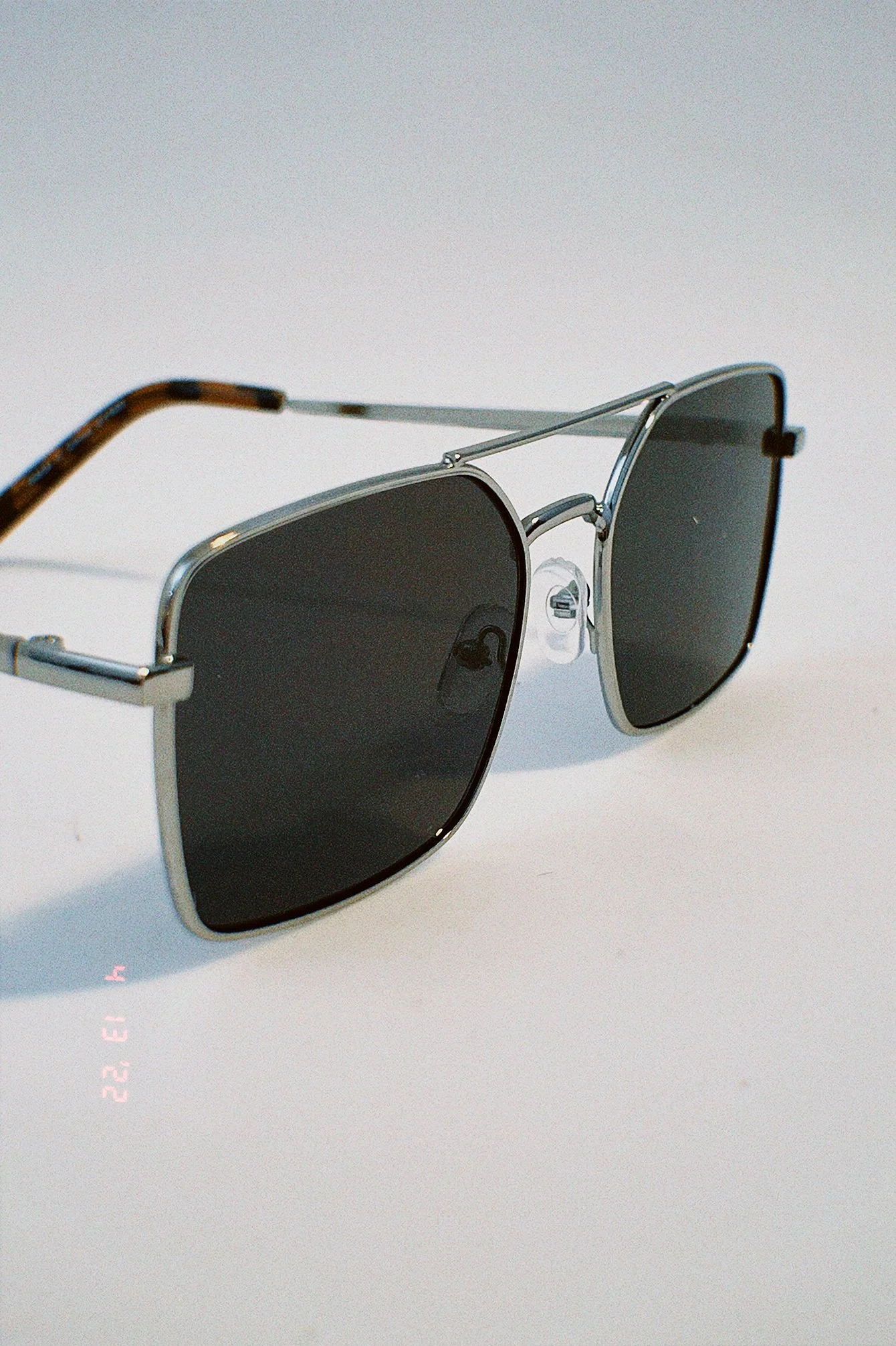 Recycelte Wide Wire Frame Sonnenbrille