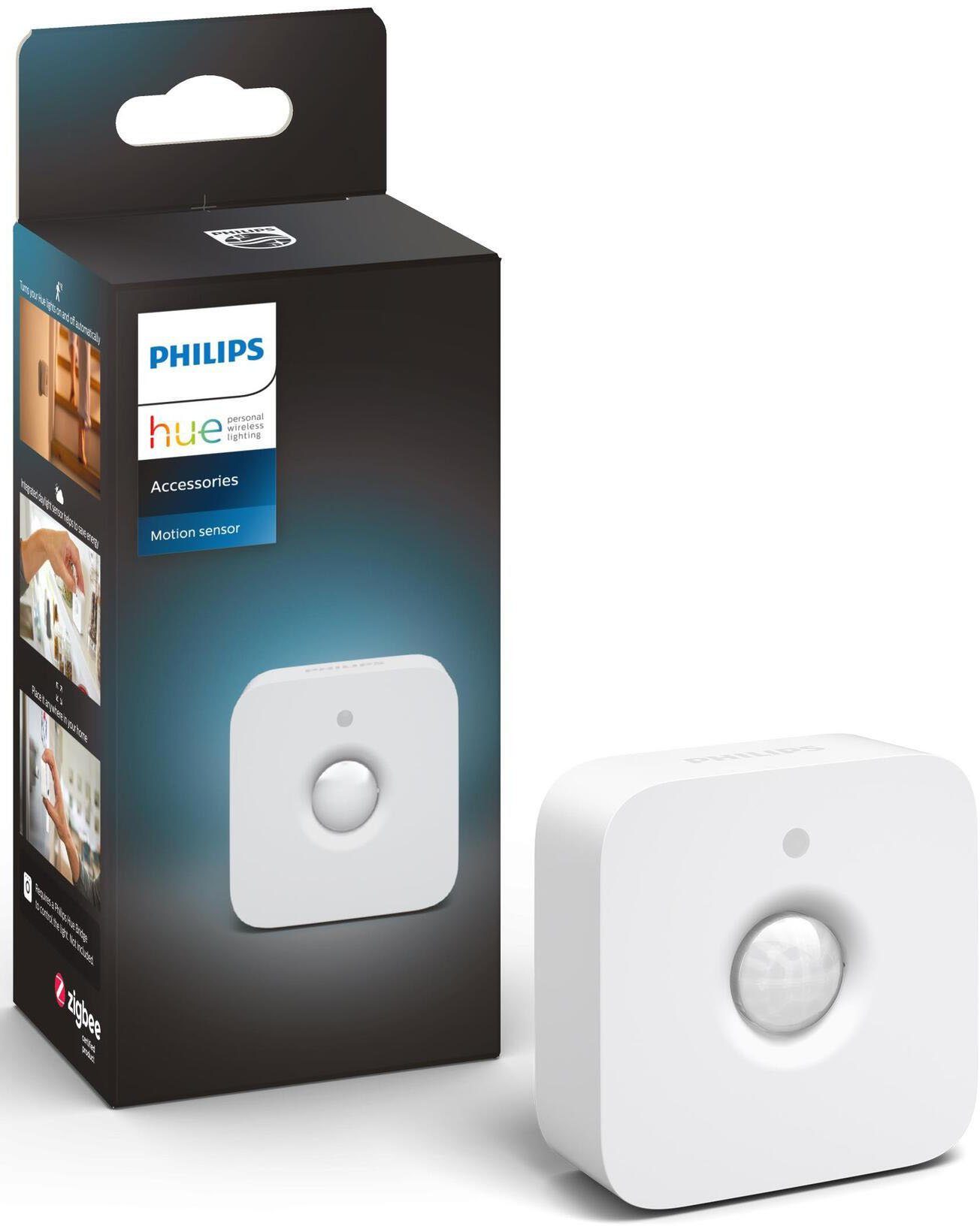 Philips Hue Schalter 28,9, Bewegungserkennung, gibt die aktuell gemessene Temperatur wieder
