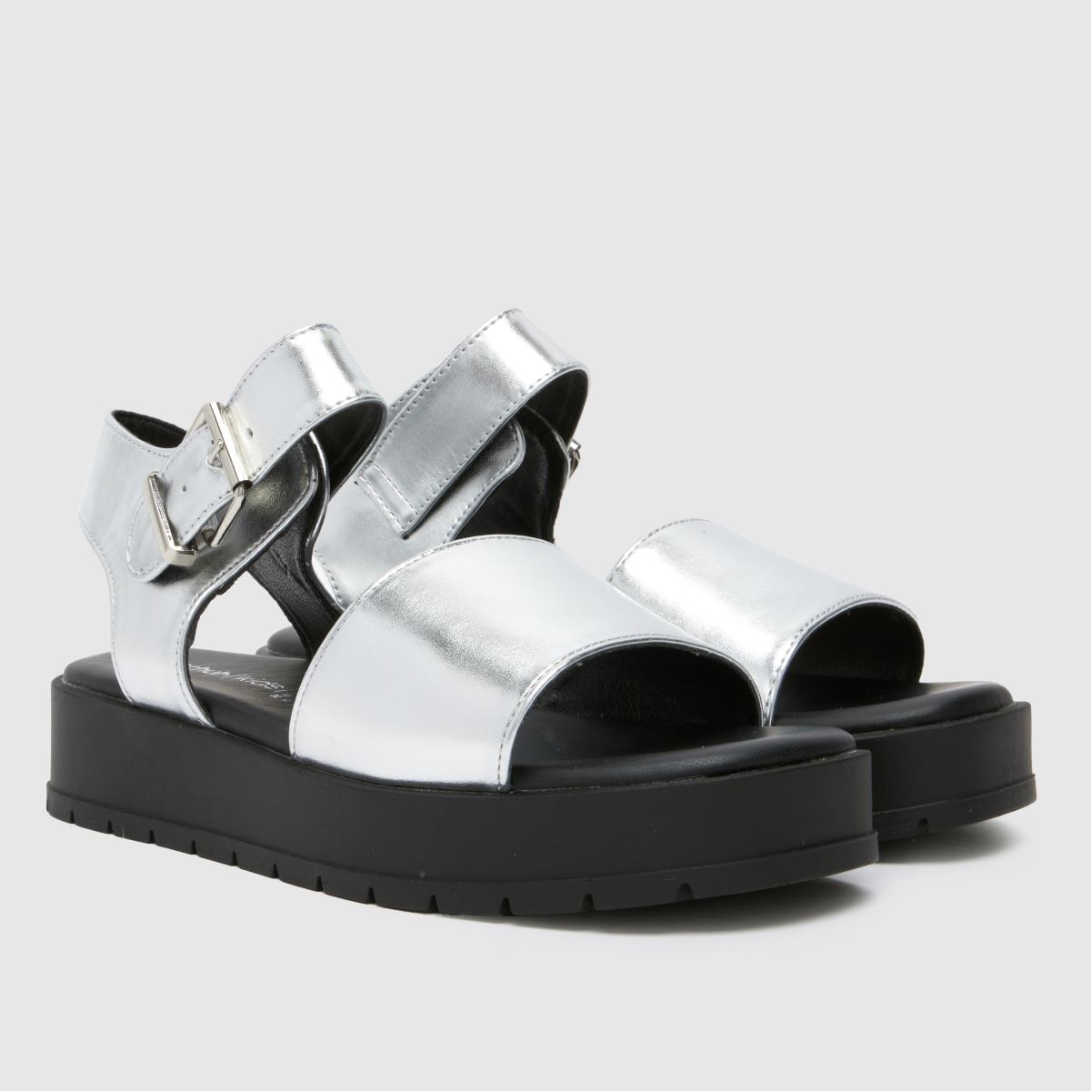 Schuh ezüst Trixie chunky lányka ifjúsági szandál