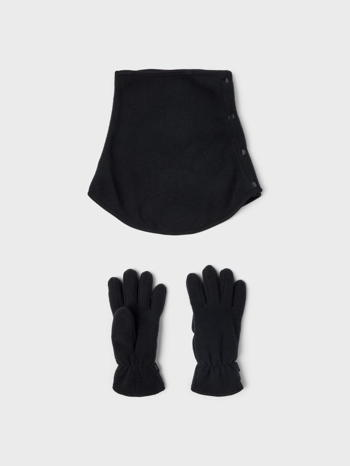 name it Schlupfschal & Fingerhandschuhe im Set in black günstig kaufen