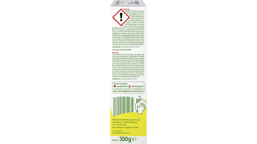 HEITMANN pure Reine Citronensäure 350 g