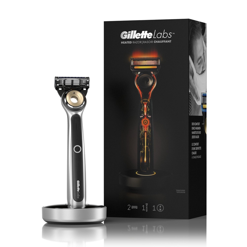 gillette GilletteLabs Rasoir Chauffant Kit de démarrage Lames de Rasoir