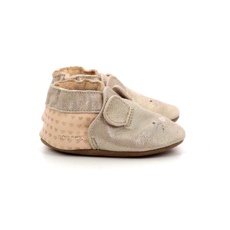 Chaussons cuir tannage vegetal Mouse Nose
