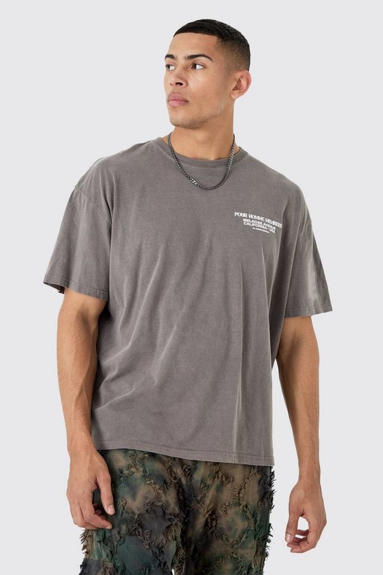 Kastiges Oversize T-Shirt mit Print