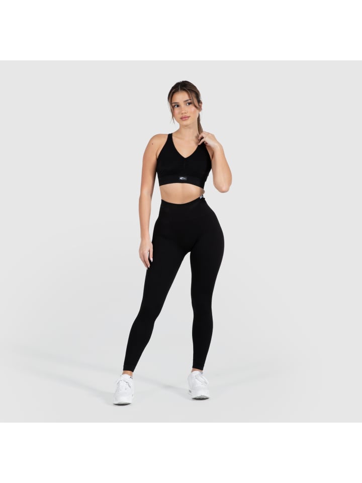 SMILODOX Kompression Leggings Amaze Ripp in Schwarz günstig kaufen