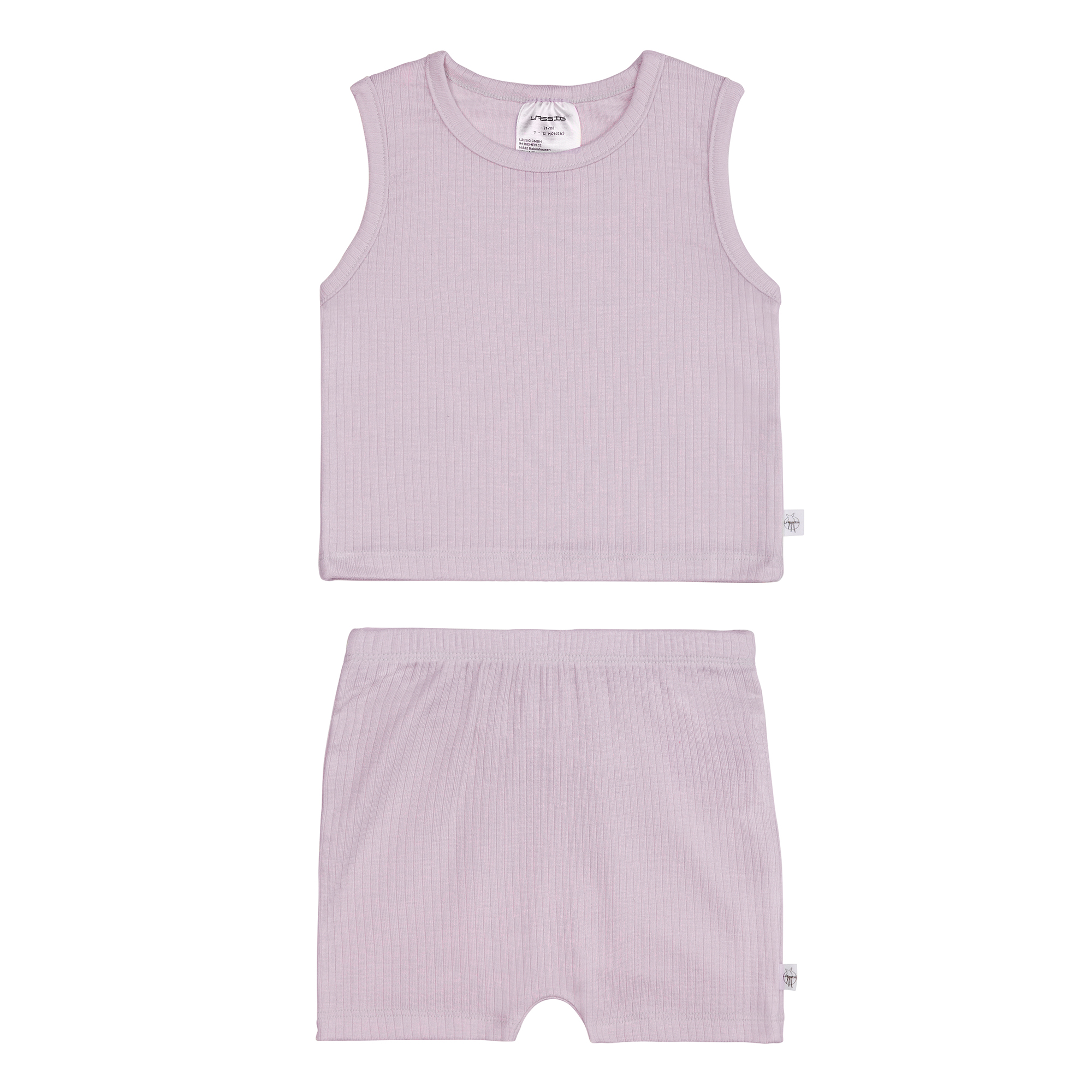 Kinder Unterwäsche Set (Hemd + Hose) - gerippt, Lila