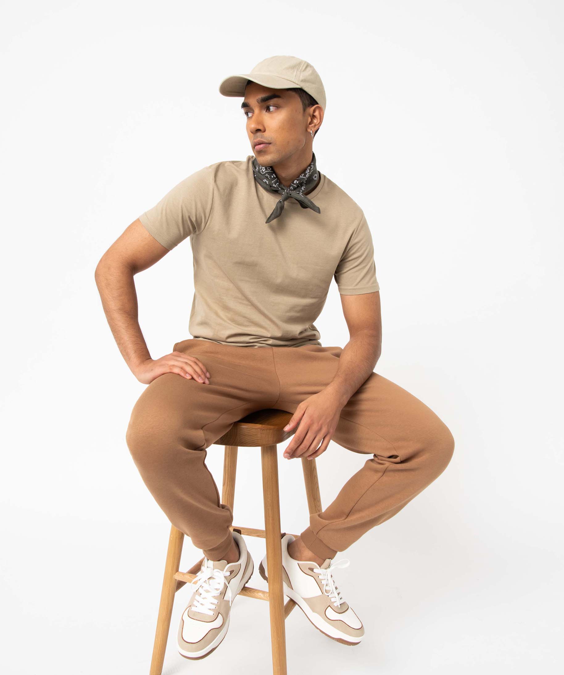 Pantalon de jogging homme molletonné marron | GEMO
