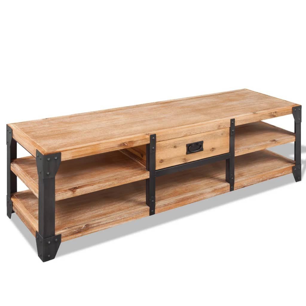 vidaXL Wohnzimmer-Set 3-tlg. Wohnzimmermöbel-Set Akazienholz Massiv, (3-St)