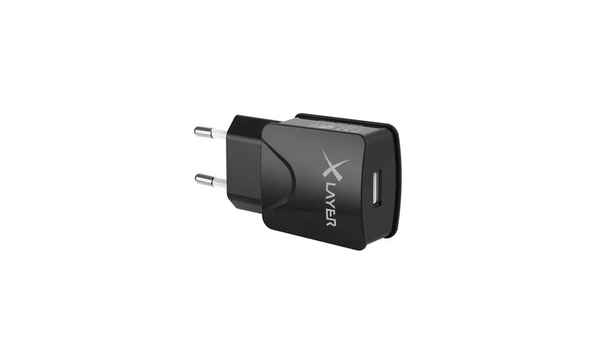 Xlayer Ladegerät Colour Line USB Netzteil 2.1A Black