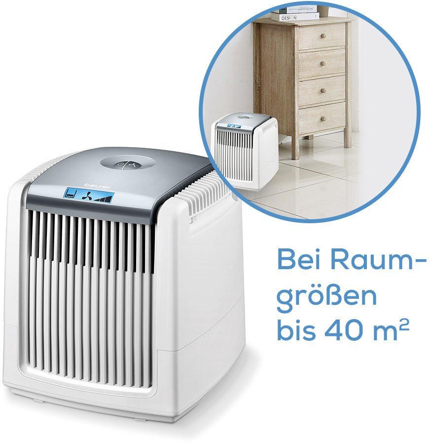 BEURER Kombigerät Luftbefeuchter und -reiniger LW 230, für 40 m² Räume, Inkl. Silber Ionen Pad