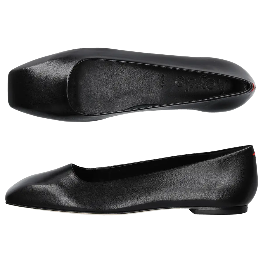 Aeyde - Ballerinas IDA Kalbsleder - schwarz