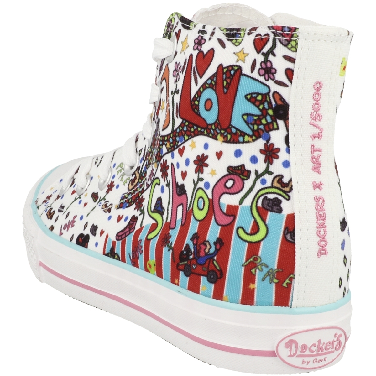 Dockers by Gerli 38AY697 X Art Limited Edition Sneaker mid weiss