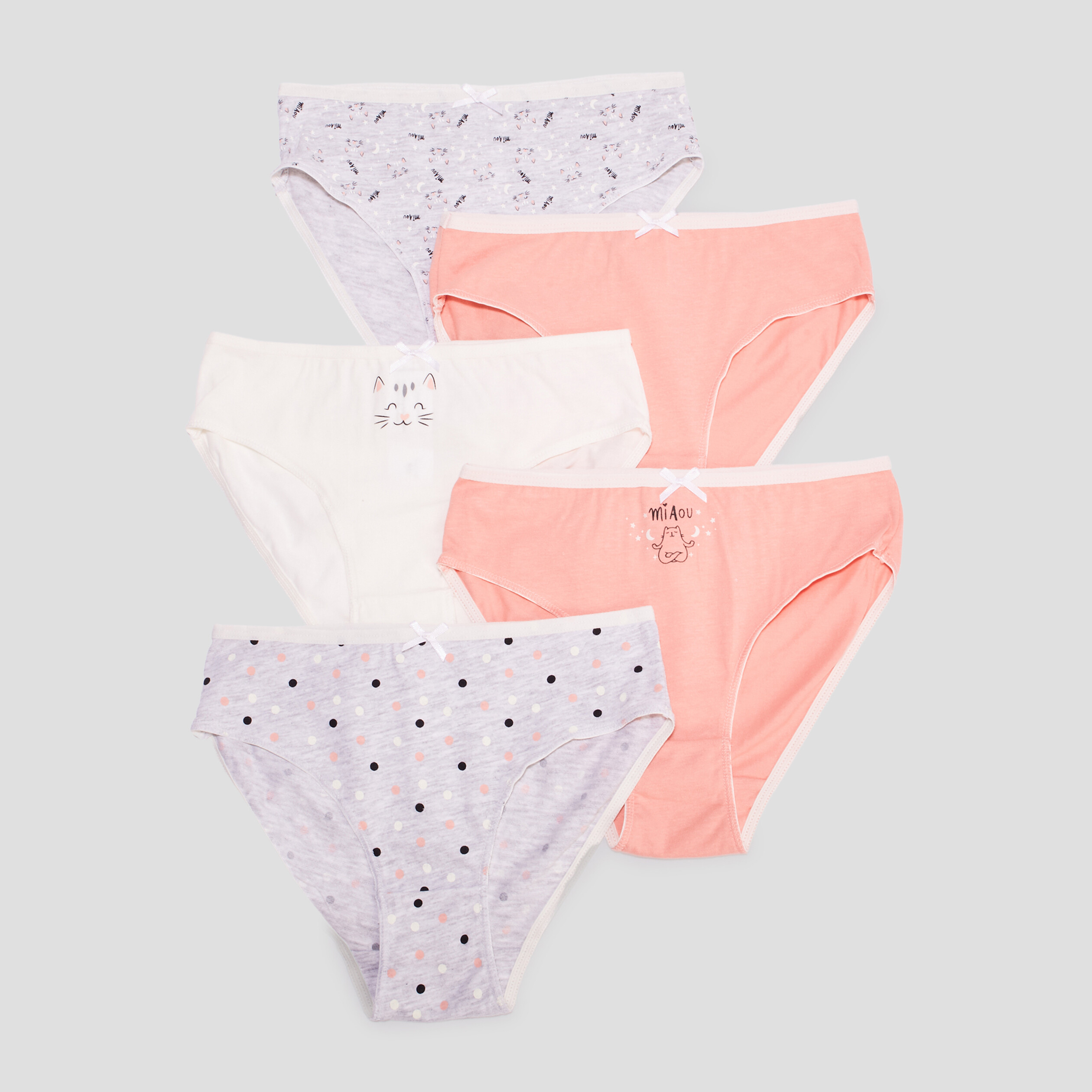 Lot 5 culottes coton rose fille | La Halle
