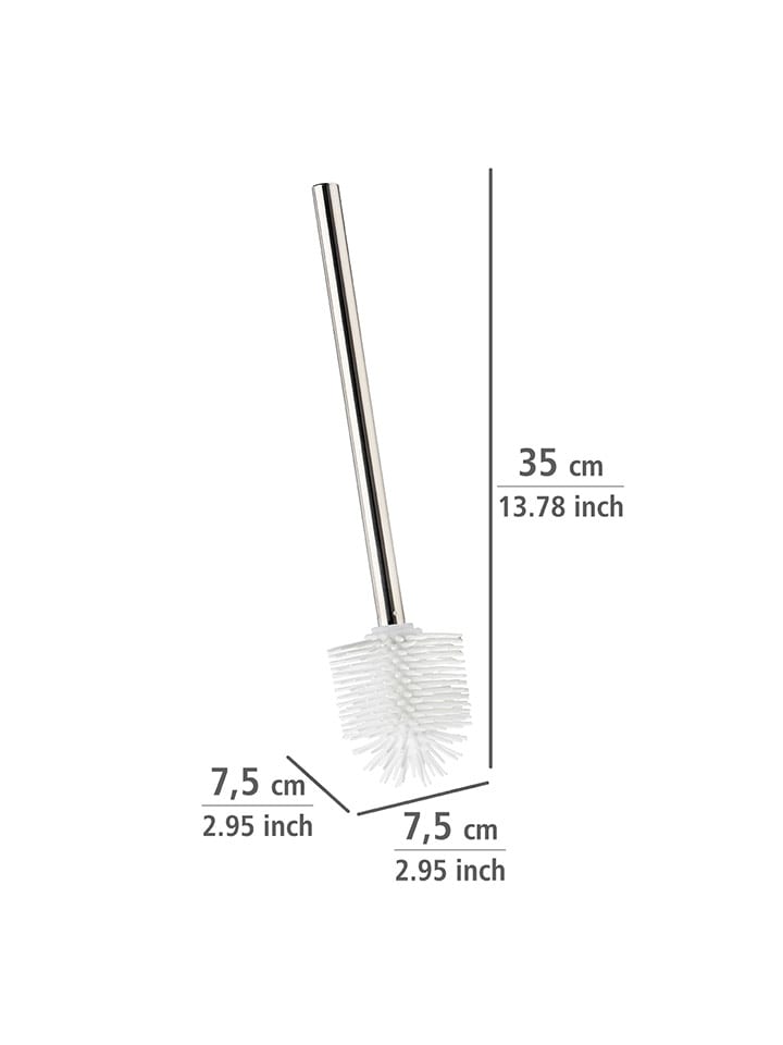 Wenko Silikon-WC-Bürste in Weiß/ Silber - (H)35 cm günstig kaufen onesize