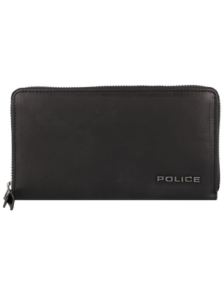 Police PT16-10369 Geldbörse Leder 20 cm in black günstig kaufen onesize