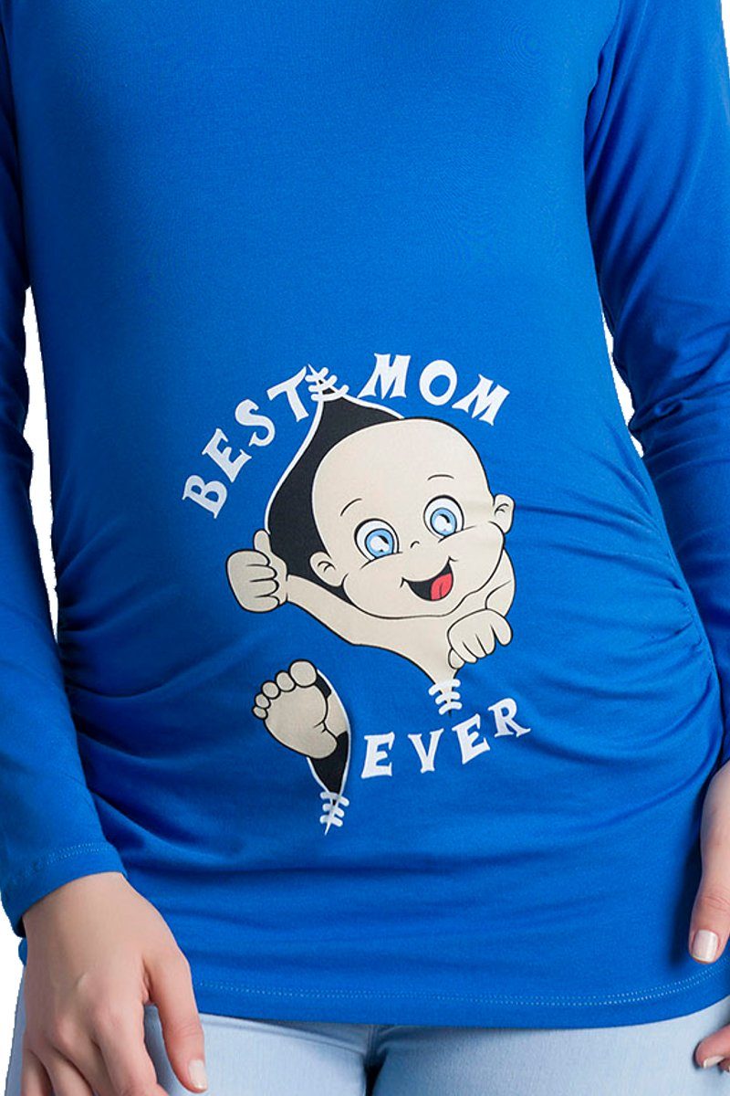 M.M.C. Umstandsshirt Best Mom Ever mit Motiv