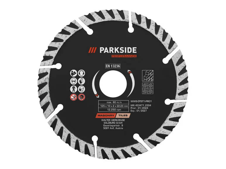 Discos Tronçonner ou Barber da PARKSIDE PERFORMANCE® 125 mm