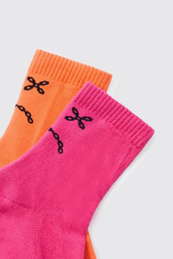 2er-Pack Socken mit Print