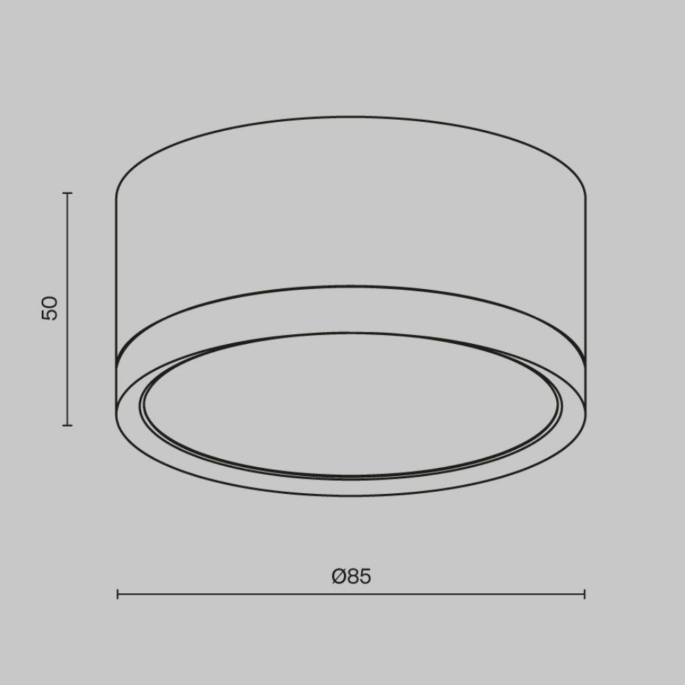 click-licht Deckenspot Deckenaufbauleuchte Hoop in Weiß GX53 50mm, keine Angabe, Leuchtmittel enthalten: Nein, warmweiss, Deckenstrahler, Deckenspot, Aufbaustrahler