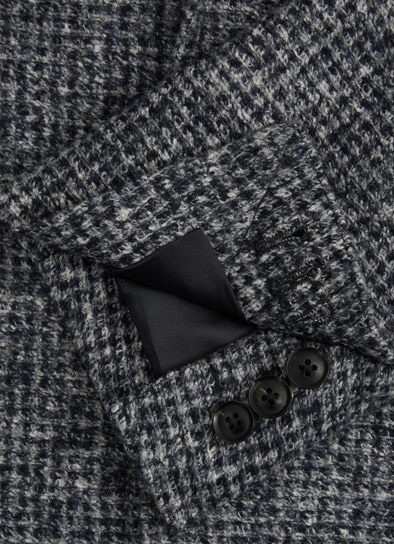 Reiss Mineral regulāras piegriezuma jaka no vilnas maisījuma ar houndstooth rakstu