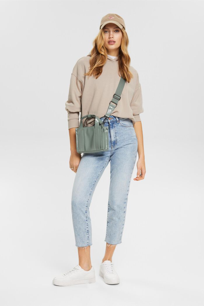 Super-High-Rise-Jeans mit ausgefranstem Saum