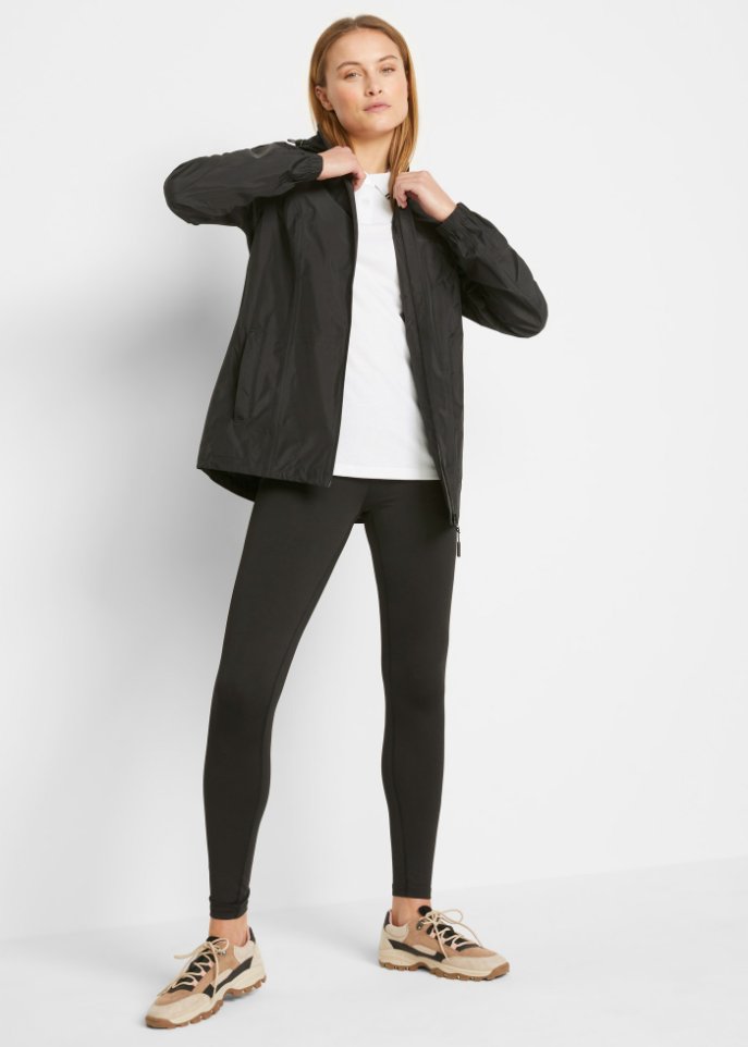 Ultraleichte Regenjacke mit integrierter Tasche zum Verstauen