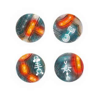 Nekropolis 60 mm Round Base Toppers (4)