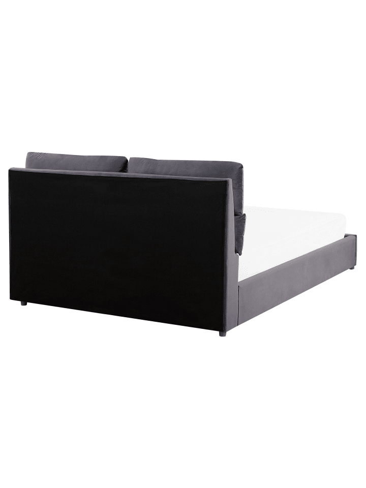 Beliani Doppelbett BATILLY in Grau - (W) 174 x (H) 105 x (L) 224 cm günstig kaufen onesize
