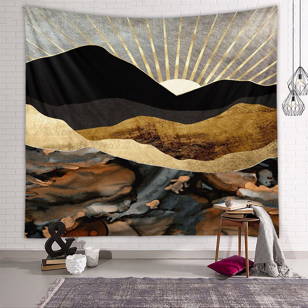 Wandteppich Wandteppich Hintergrund Wandteppich, Landschaft Wandteppich, Aphollod, Wandbehang Psychedelische Natur Landschaft Tapisserie Dekoration