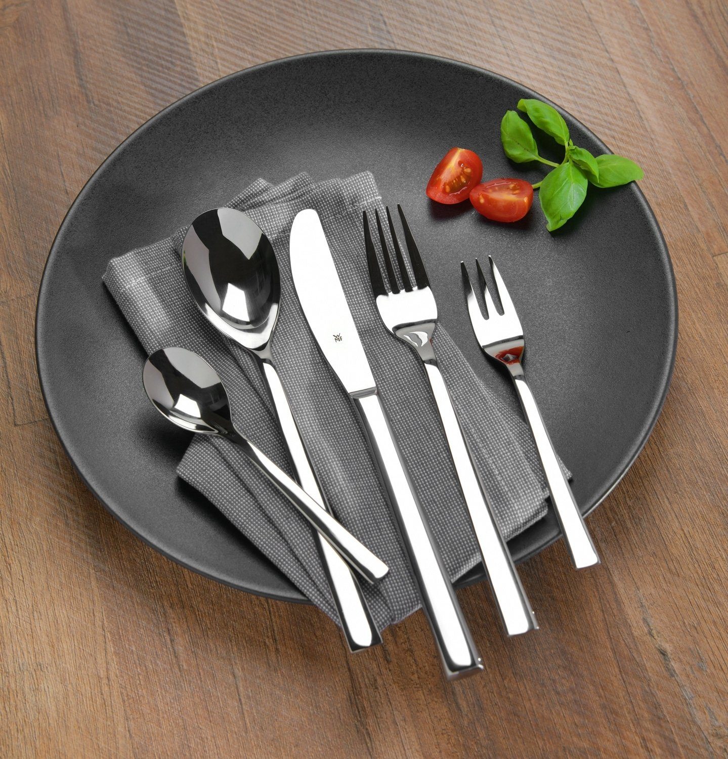 WMF Besteck-Set PALERMO, 60-teilig, für 12 Personen, Cromargan Edelstahl 18/10