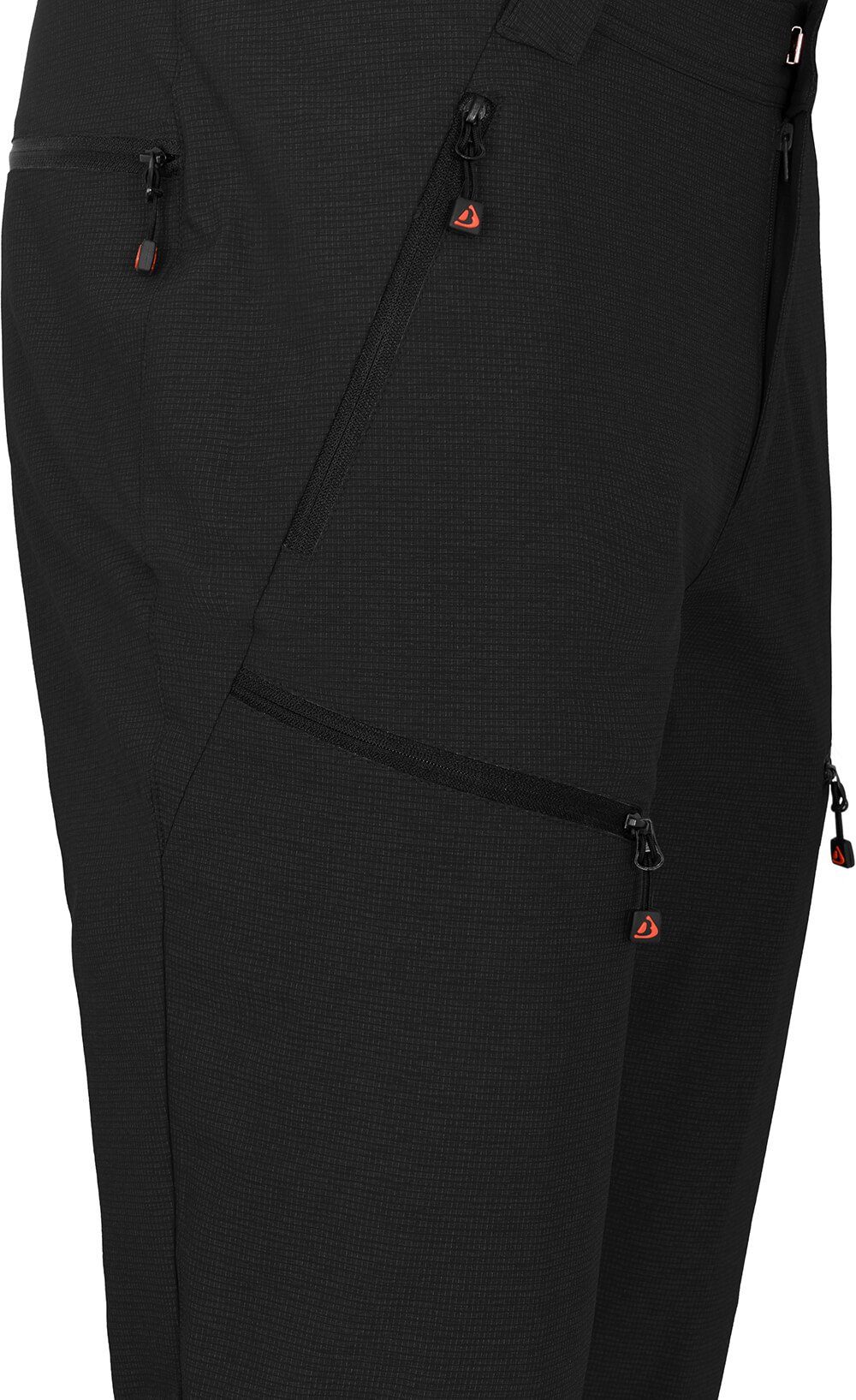 Bergson Outdoorhose LEBIKO Herren Wanderhose, robust, elastisch, Langgrößen, schwarz