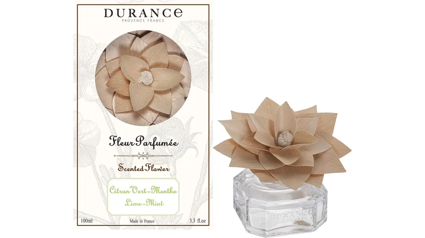 DURANCE Raumduft Holzduftblume Grüne Zitrone Minze 100 ml