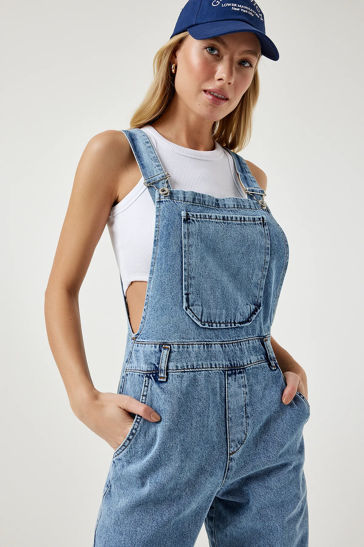 Happiness İstanbul  Jumpsuit - Dunkelblau - Regular Fit