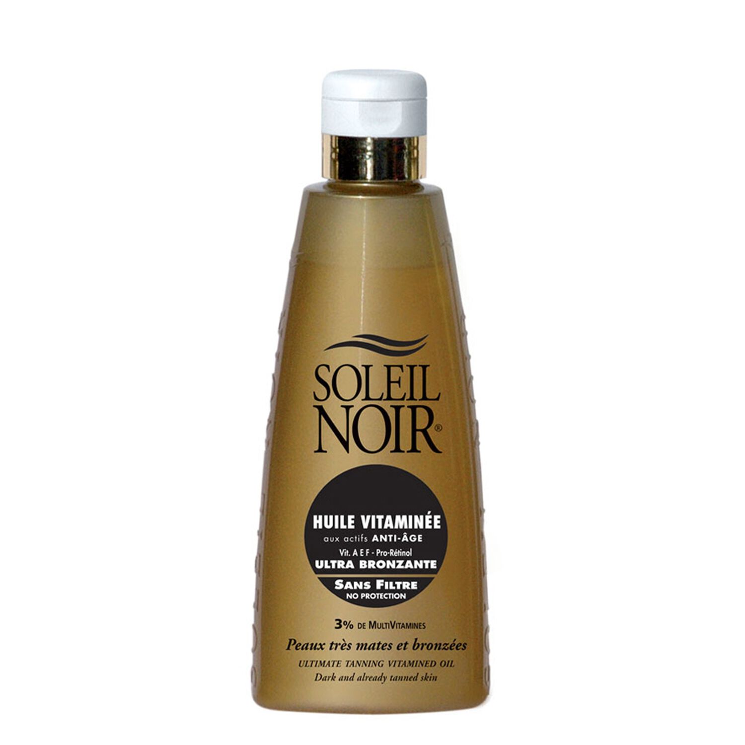 Soleil Noir Huile Vitaminée Ultra Bronzante Peaux Très Mates & Bronzées 150 ml