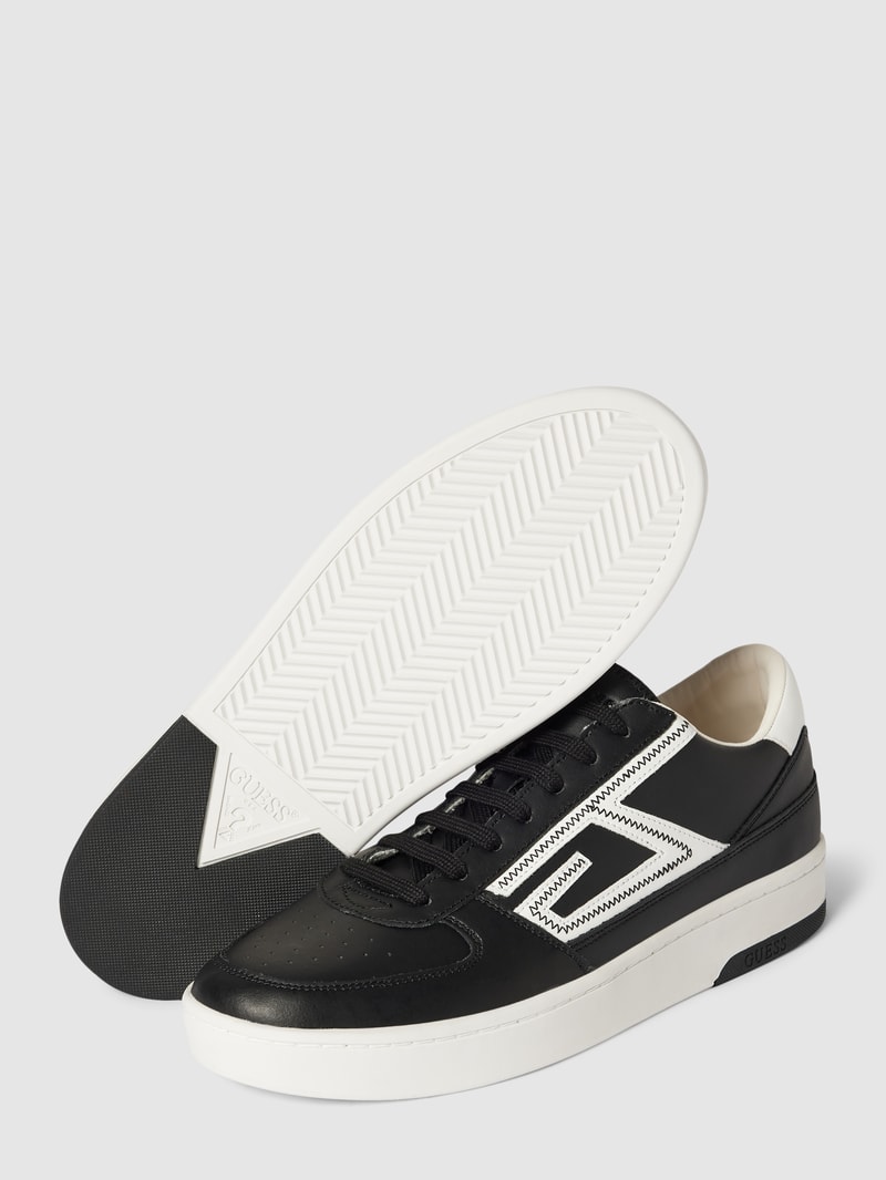 Sneaker mit Label-Details Modell 'SILEA' in schwarz