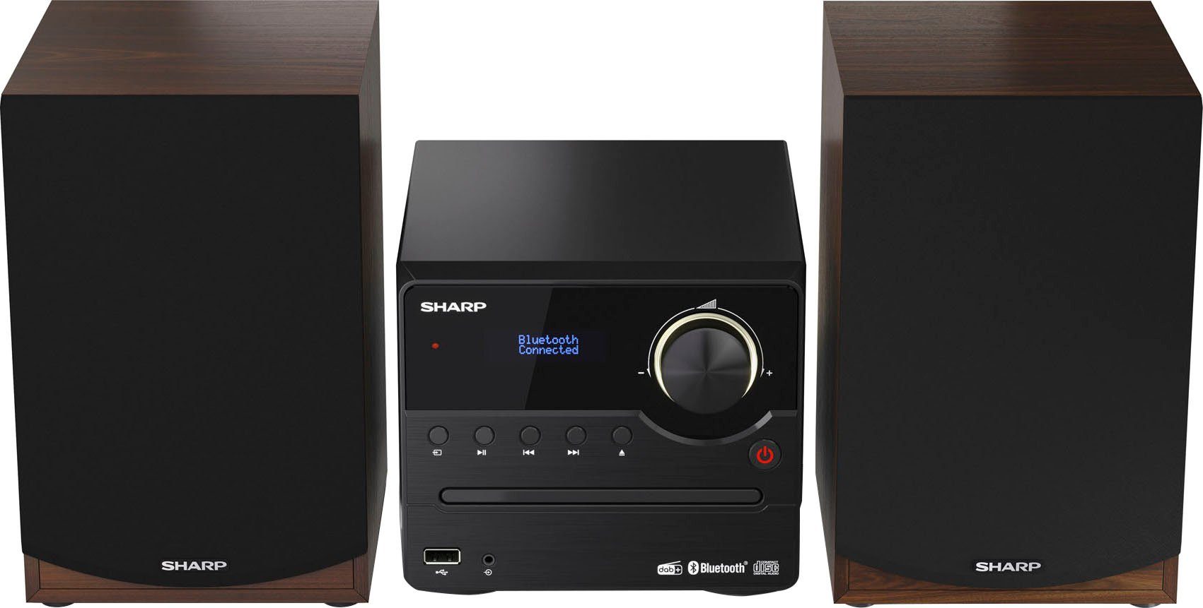 Sharp XL-B517D Mikro 2.0 Audio-System (45 W, Bluetooth)