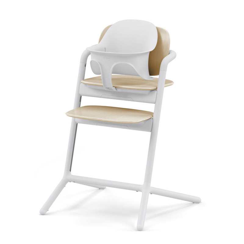 Chaise haute Lemo 2 blanc sable 4 en 1 Cybex