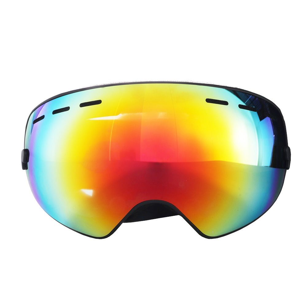 IVOL schwarz Rotes Spiegelglas Skibrille
