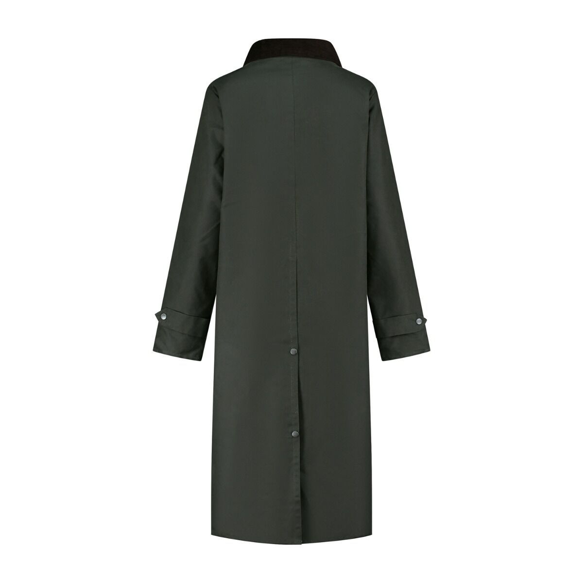 MGO Abby Olive Damen lange Wachsjacke