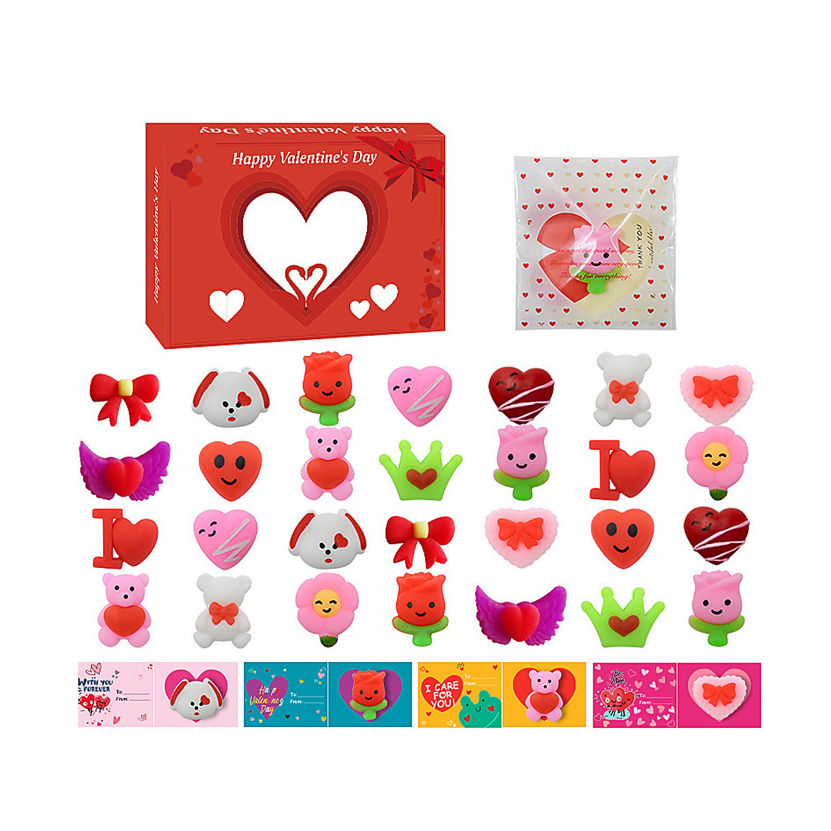 Squishy Spielzeug mit Geburtstagskarte Valentinstag Geschenk für Kinder