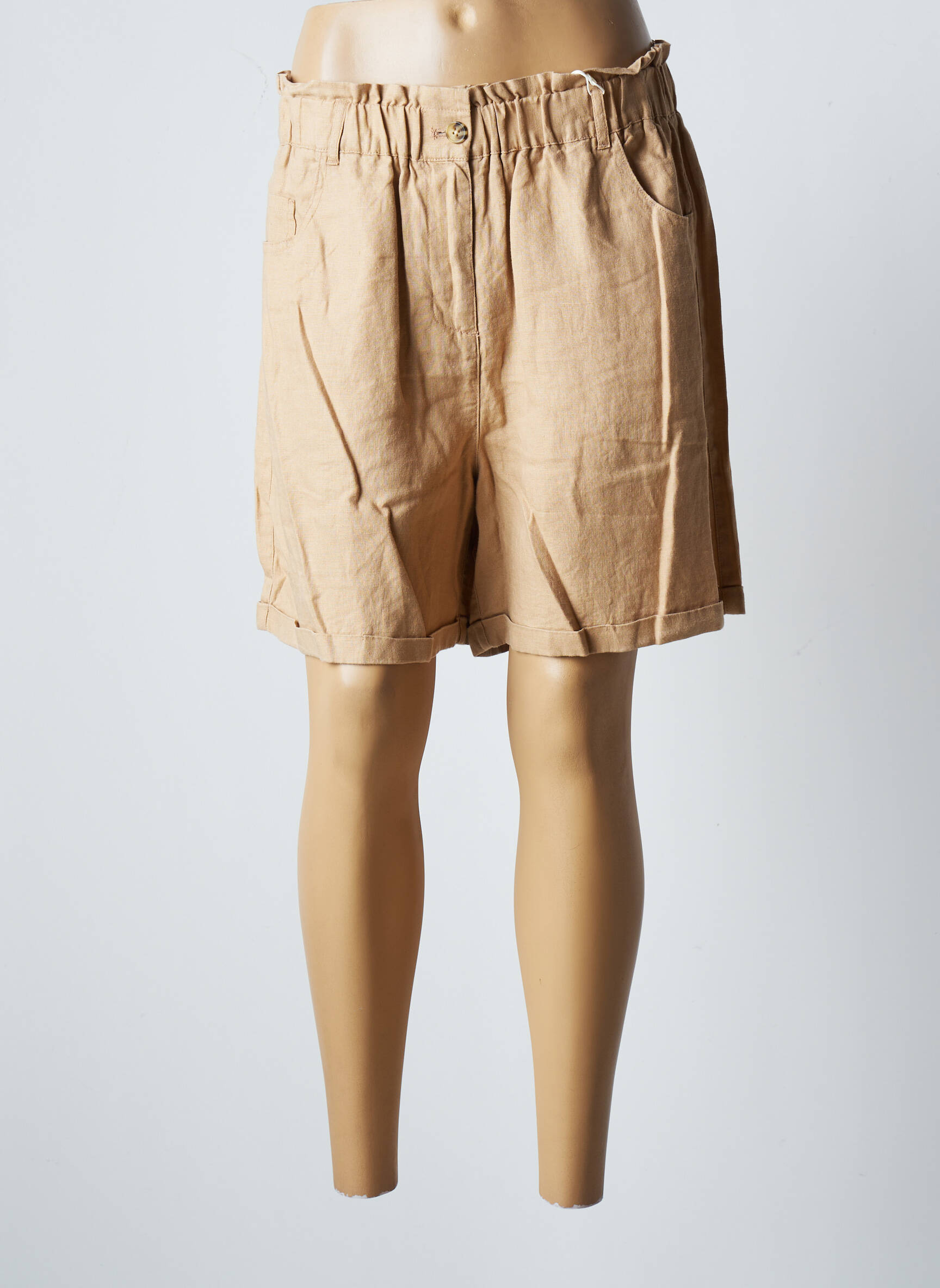 C Est Beau La Vie Bermudas Femme couleur beige