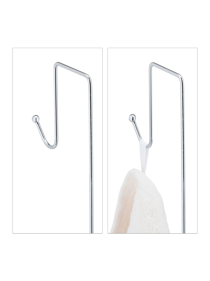 relaxdays Duschablage in Silber - (B)25,5 x (H)60 x (T)22,5 cm günstig kaufen onesize