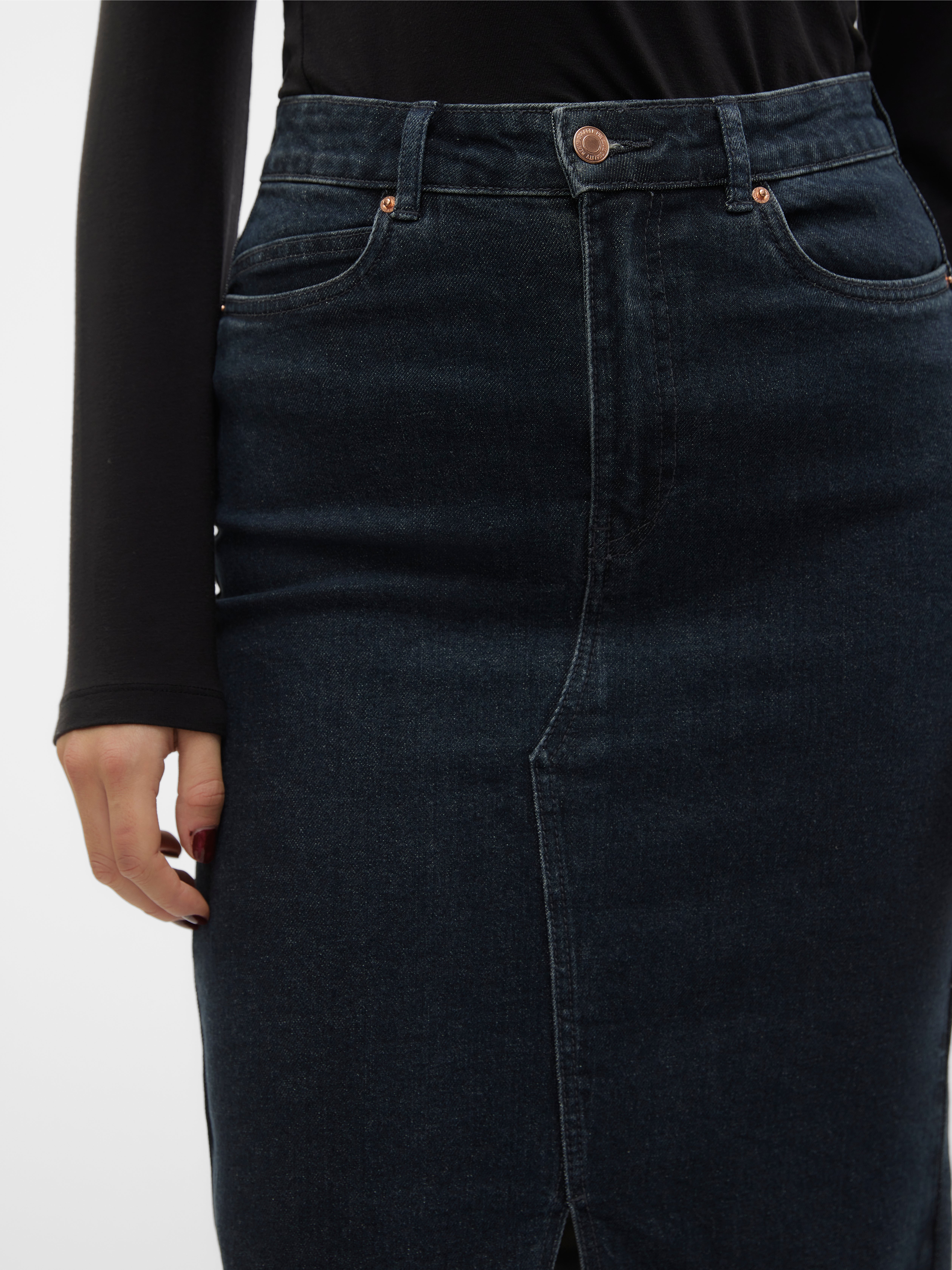 VMVERI Hohe Taille Langer Rock