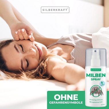 Silberkraft Insektenspray Milbenspray für Matratzen & Textil - Milben im Bett bekämpfen, 100 ml, 1-St.