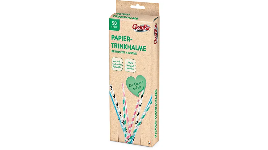 CleanPac Papiertrinkhalme