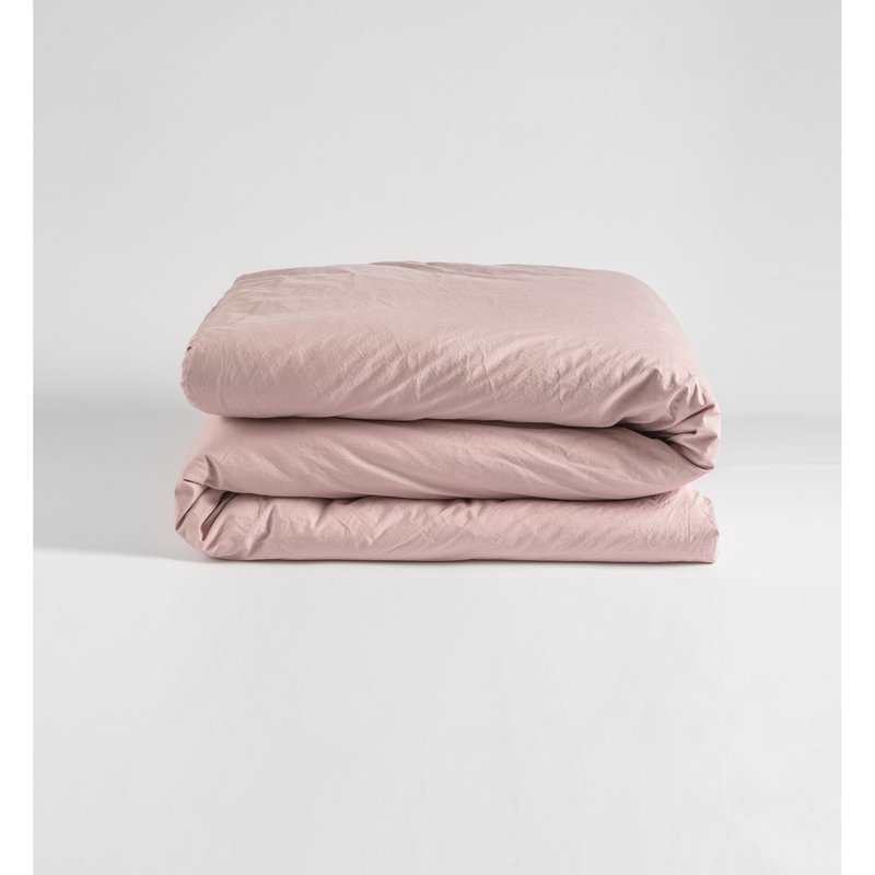 Housse de couette en Percale de Coton Bio lavé pour lit 1 personne