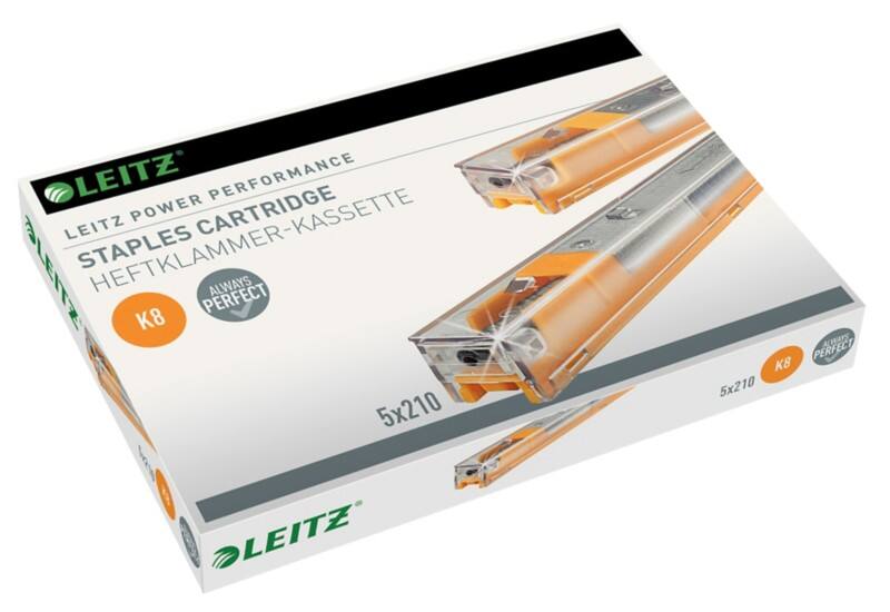 Leitz Power Performance K8 Heftklammernkassette 26/8 55920000 Metall Gelb 1050 Heftklammern