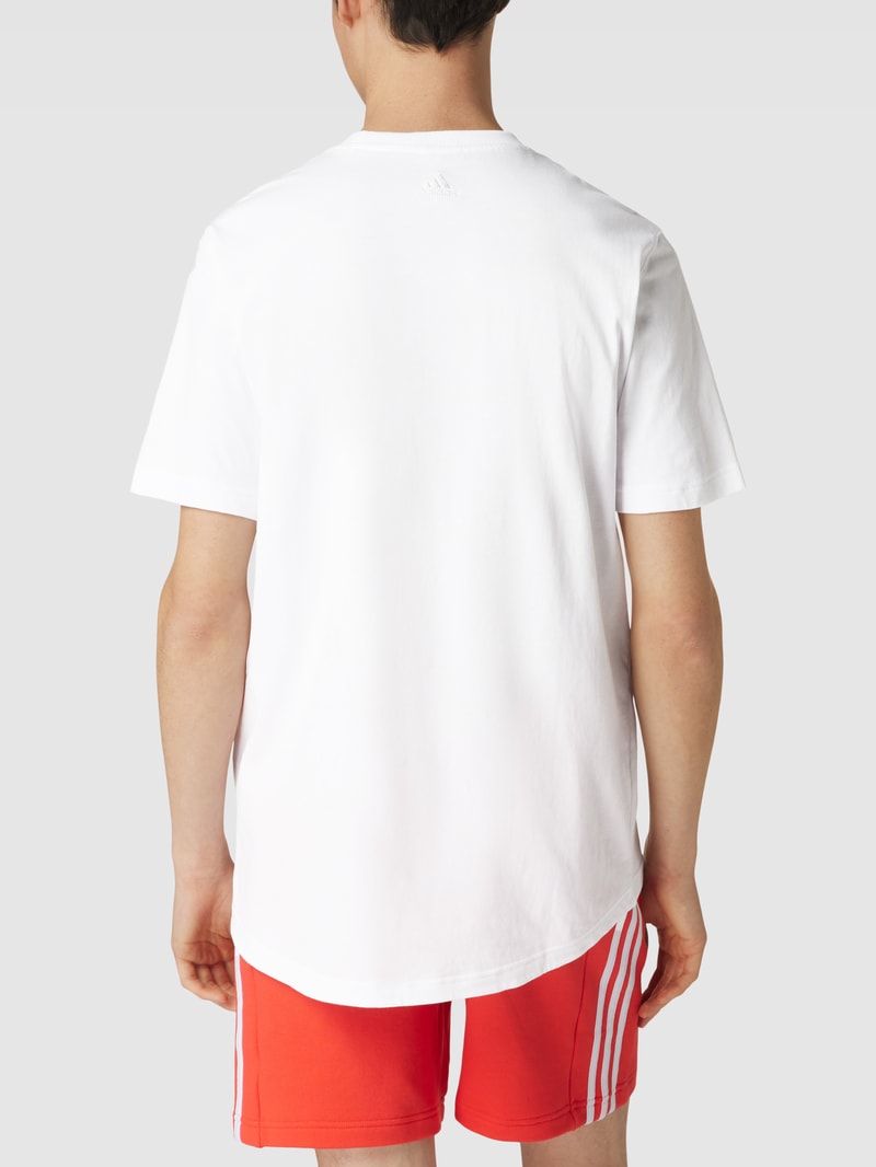 T-Shirt mit Logo-Print in weiß