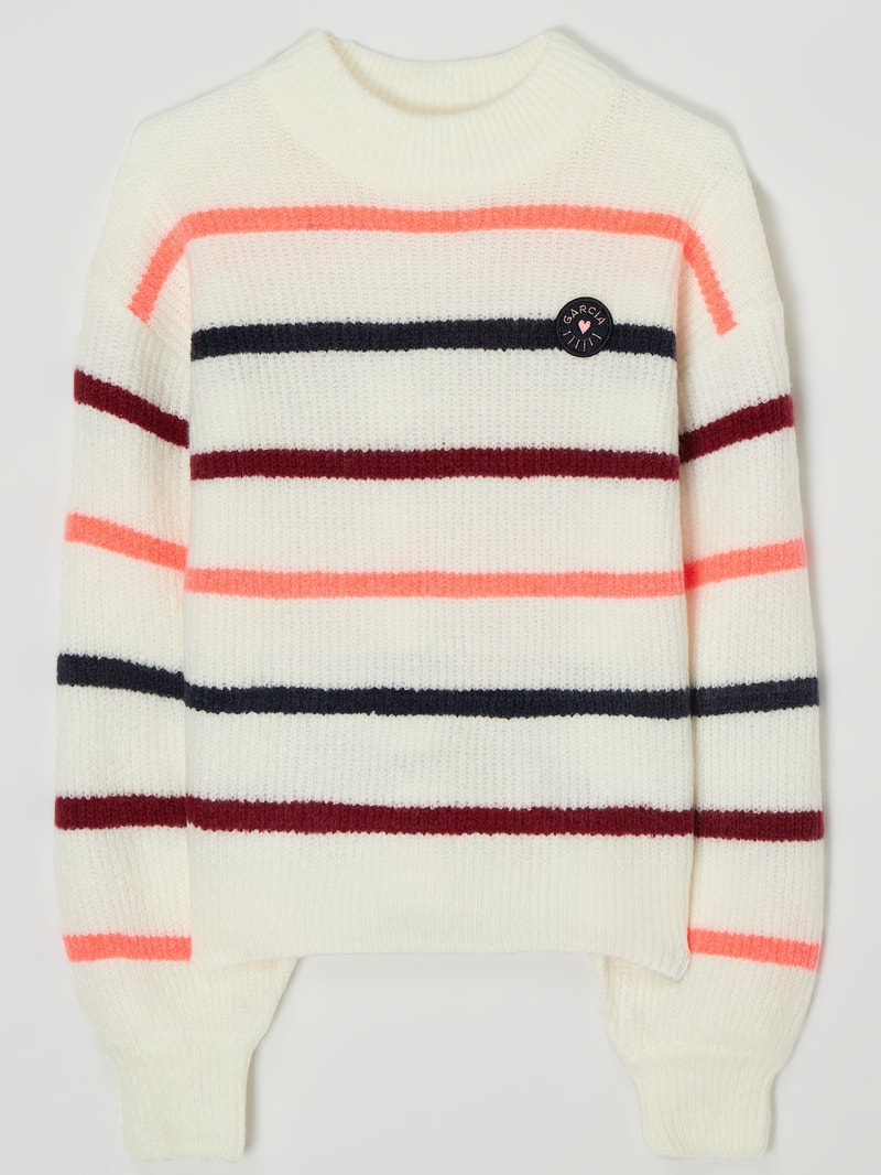 Pullover mit Streifenmuster in offwhite